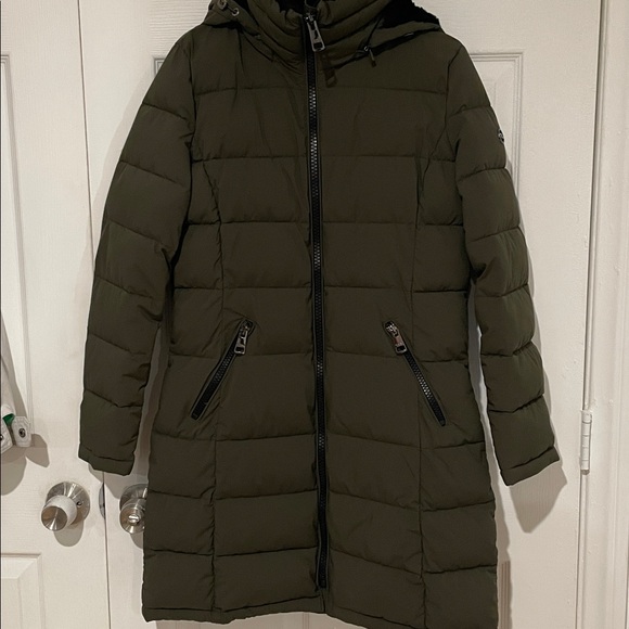 Andrew Marc Stretch Olive Jacket - Picture 1 of 7